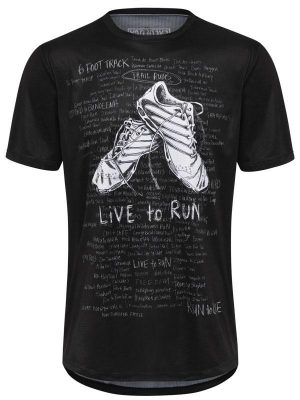 Technické tričko pánske Live To Run Black