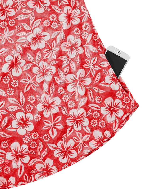 Oahu Gravel Shirt Red – Obrázok 5