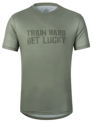 Technické tričko pánske Train Hard Get Lucky